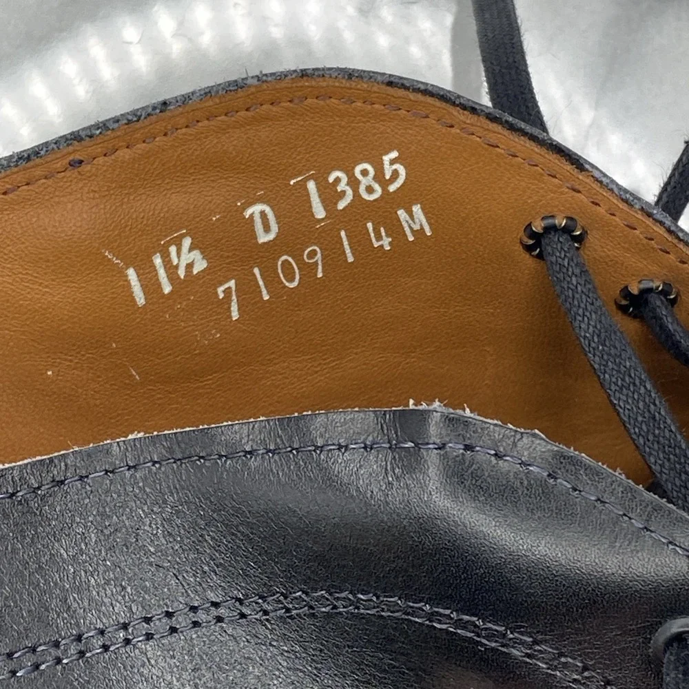 Allen‎ Edmonds Stanford Men's Black Leather Ankle Chukka Boots Sz 11.5 D Tate